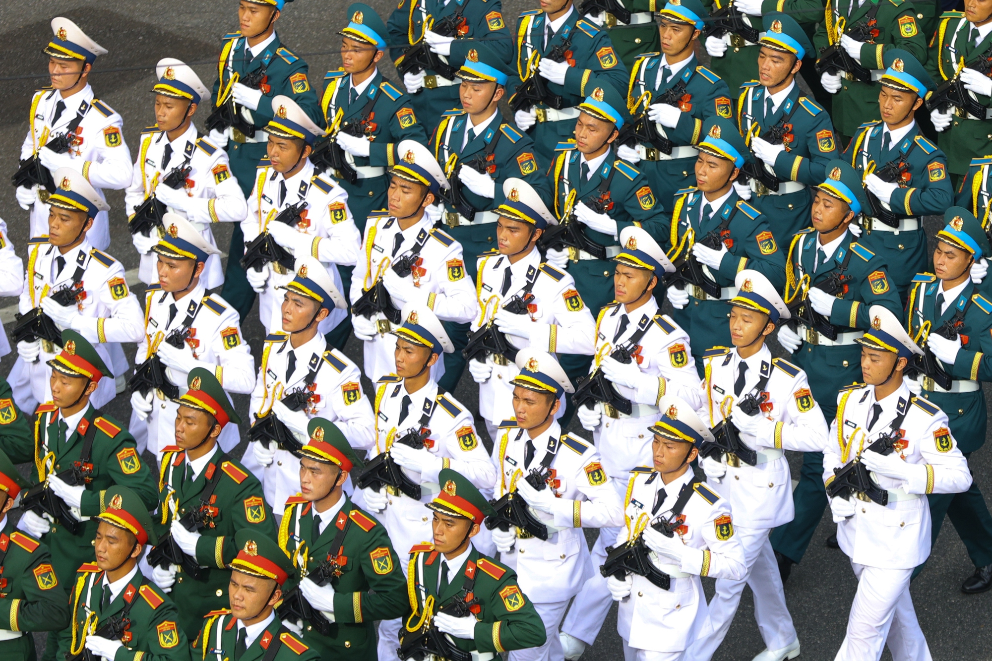 Hình ảnh đẹp tuyệt đối của khối diễu binh, diễu hành tại buổi Tổng duyệt diễu binh, diễu hành A80- Ảnh 8. Hình ảnh đẹp tuyệt đối của khối diễu binh, diễu hành tại buổi Tổng duyệt diễu binh, diễu hành A80- Ảnh 8.