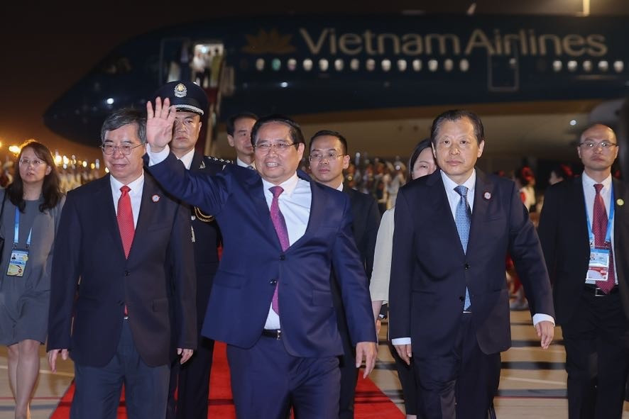 Thủ tướng Phạm Minh Chính bắt đầu chuyến công tác tại Trung Quốc- Ảnh 1.