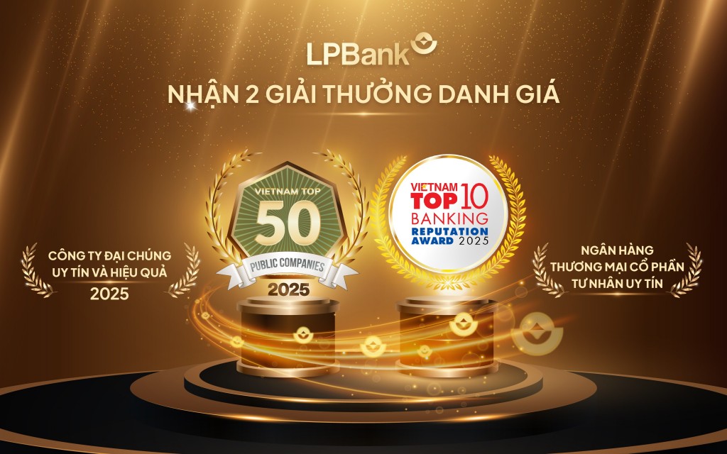 Tiếp đà tăng trưởng, LPBank thăng hạng trong hai giải thưởng uy tín năm 2025- Ảnh 1.