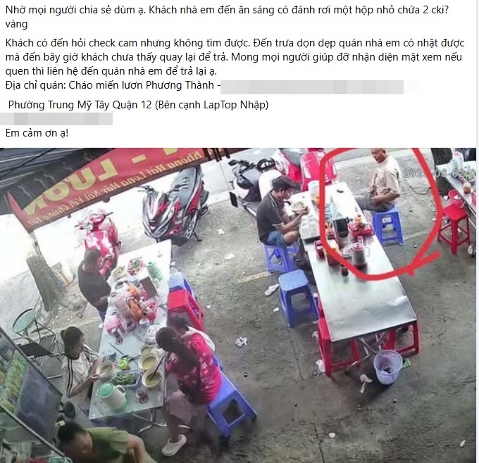 Bài đăng của chủ quán lươn ở TP.HCM gây xôn xao: Danh tính chủ nhân 2 chỉ vàng- Ảnh 1. Bài đăng của chủ quán lươn ở TP.HCM gây xôn xao: Danh tính chủ nhân 2 chỉ vàng- Ảnh 1.