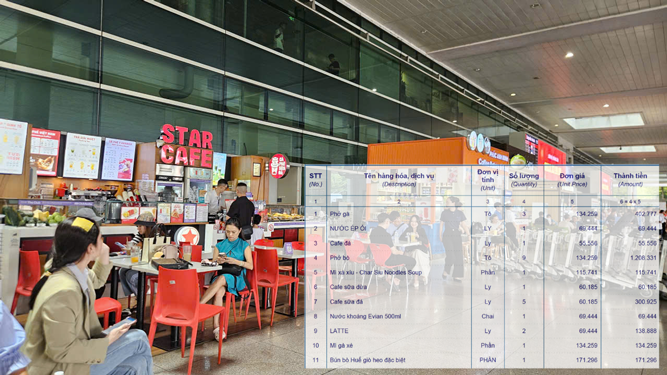Ấm ức khi phải ăn uống tại sân bay- Ảnh 1.