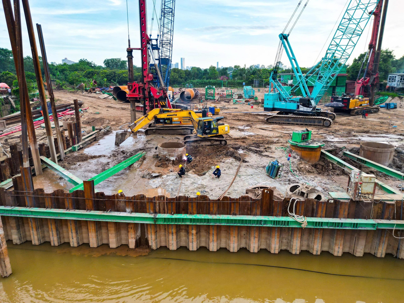 Hiện trạng dự án cầu Tứ Liên gần 20.000 tỷ đồng sau hơn 2 tháng triển khai- Ảnh 11. Hiện trạng dự án cầu Tứ Liên gần 20.000 tỷ đồng sau hơn 2 tháng triển khai- Ảnh 11.