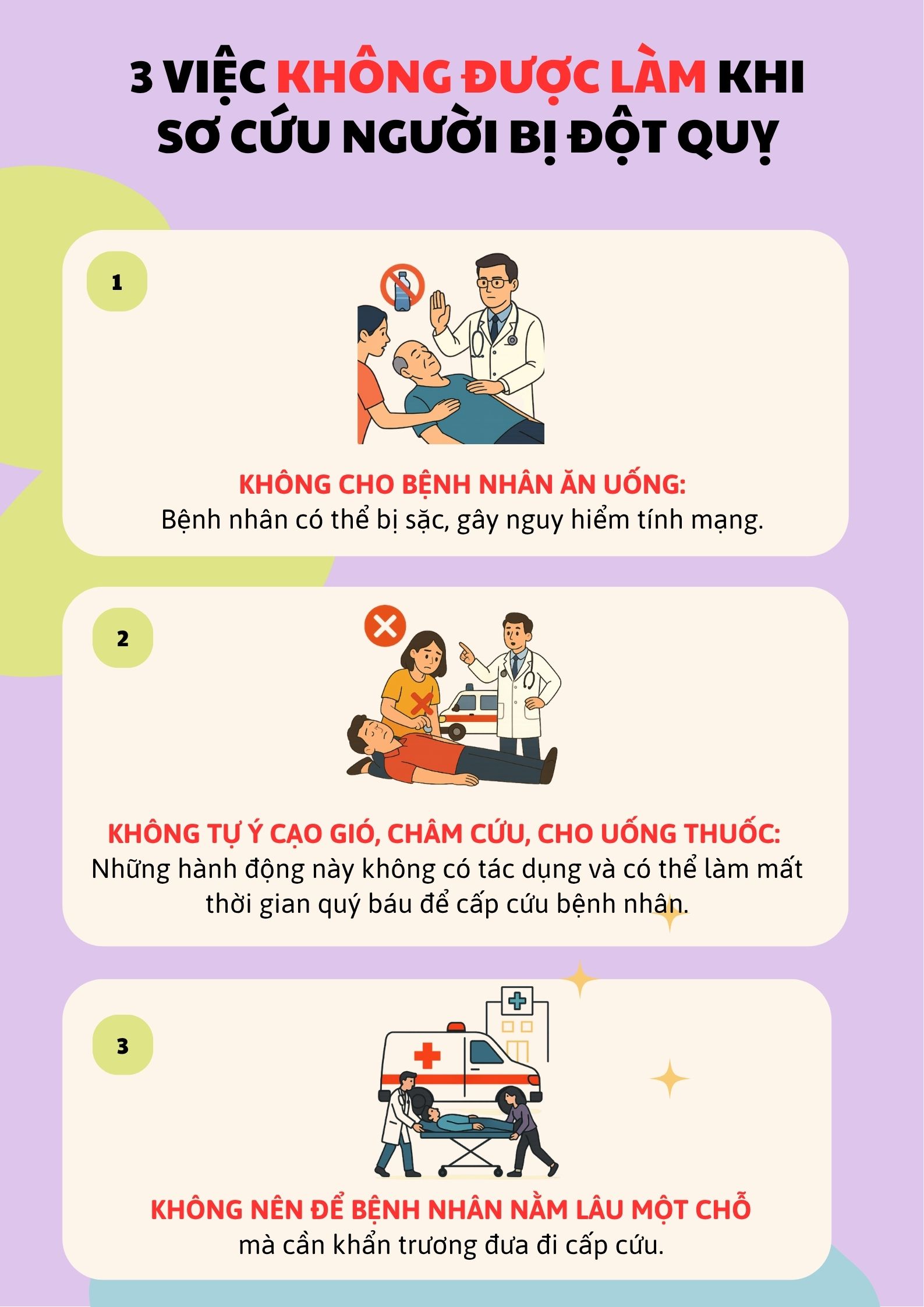 6 việc cần làm ngay và 3 việc không được làm để 