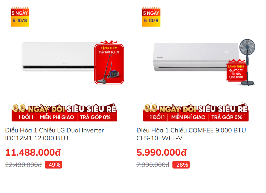 Điều hòa giảm giá 50%, loại tiết kiệm điện "sập sàn" khi nắng nóng gay gắt kỷ lục và giá điện phát ngốt- Ảnh 3. Điều hòa giảm giá 50%, loại tiết kiệm điện "sập sàn" khi nắng nóng gay gắt kỷ lục và giá điện phát ngốt- Ảnh 3.
