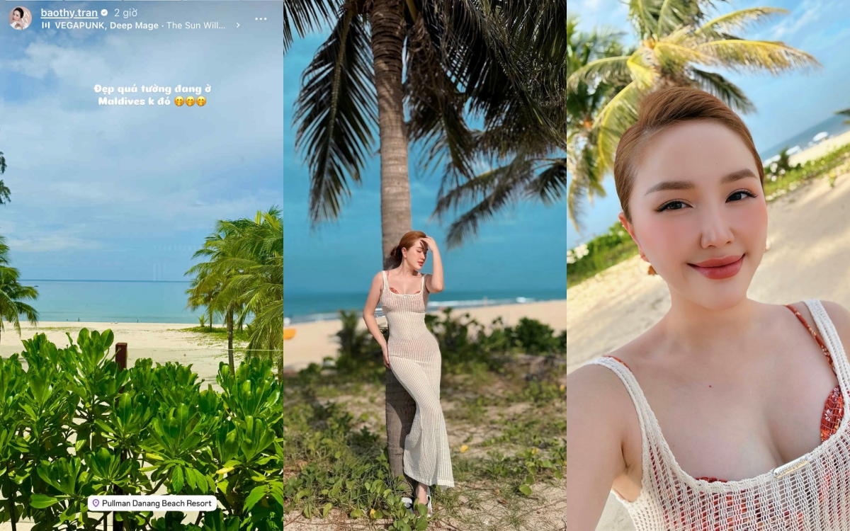 Bảo Thy tấm tắc khen 1 khu resort Việt Nam đẹp chẳng kém Maldives- Ảnh 2.