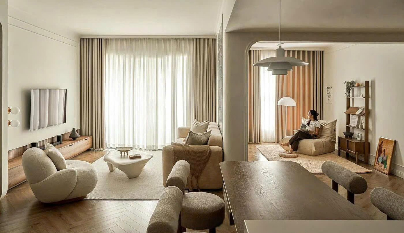 Căn hộ 75m2 được tái cấu trúc tạo không gian liền mạch và hiện đại- Ảnh 1.