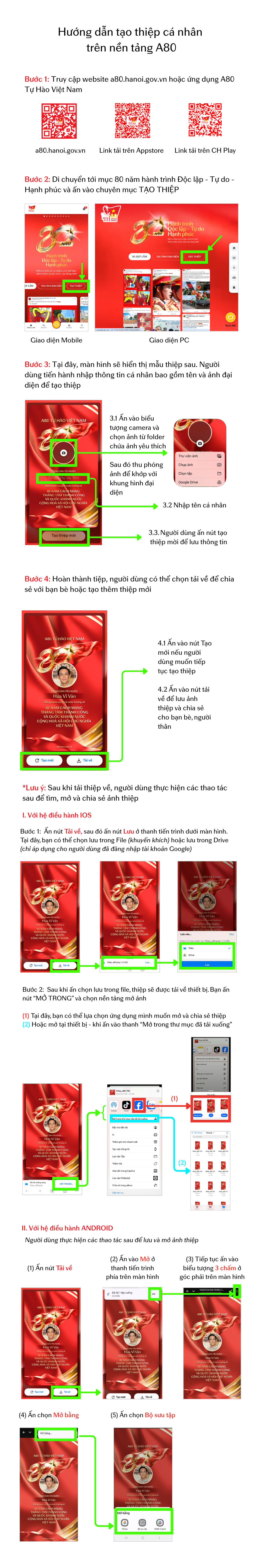 Giới trẻ rần rần khoe avatar và thiệp mời yêu nước mừng đại lễ 80 năm: Cách “nhuộm đỏ” MXH bằng ứng dụng A80!- Ảnh 1.