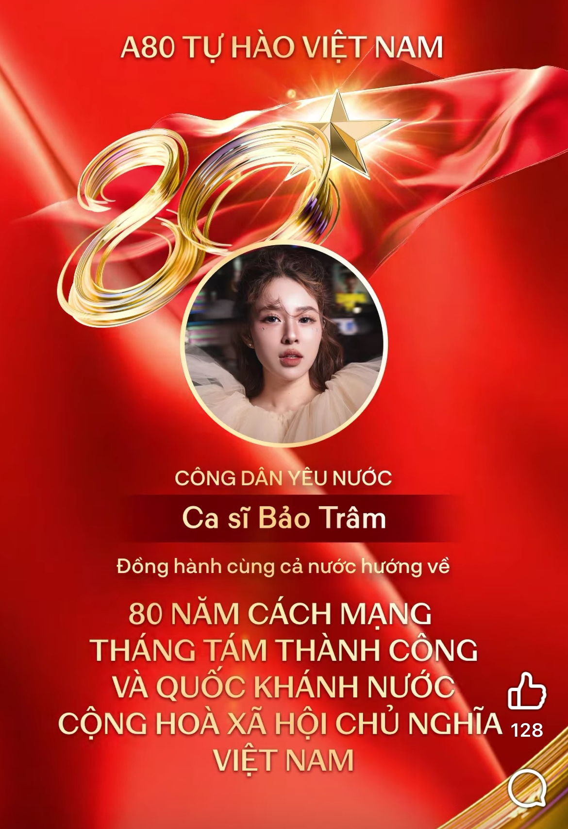 Giới trẻ rần rần khoe avatar và thiệp mời yêu nước mừng đại lễ 80 năm: Cách “nhuộm đỏ” MXH bằng ứng dụng A80!- Ảnh 5.