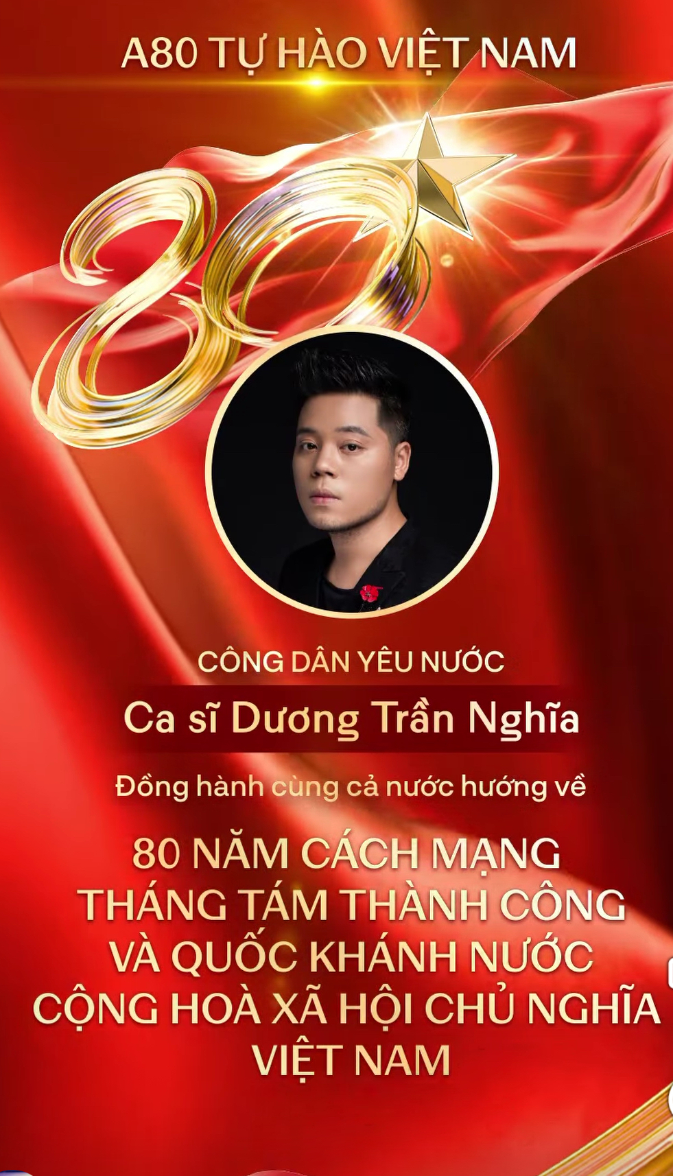 Giới trẻ rần rần khoe avatar và thiệp mời yêu nước mừng đại lễ 80 năm: Cách “nhuộm đỏ” MXH bằng ứng dụng A80!- Ảnh 3.