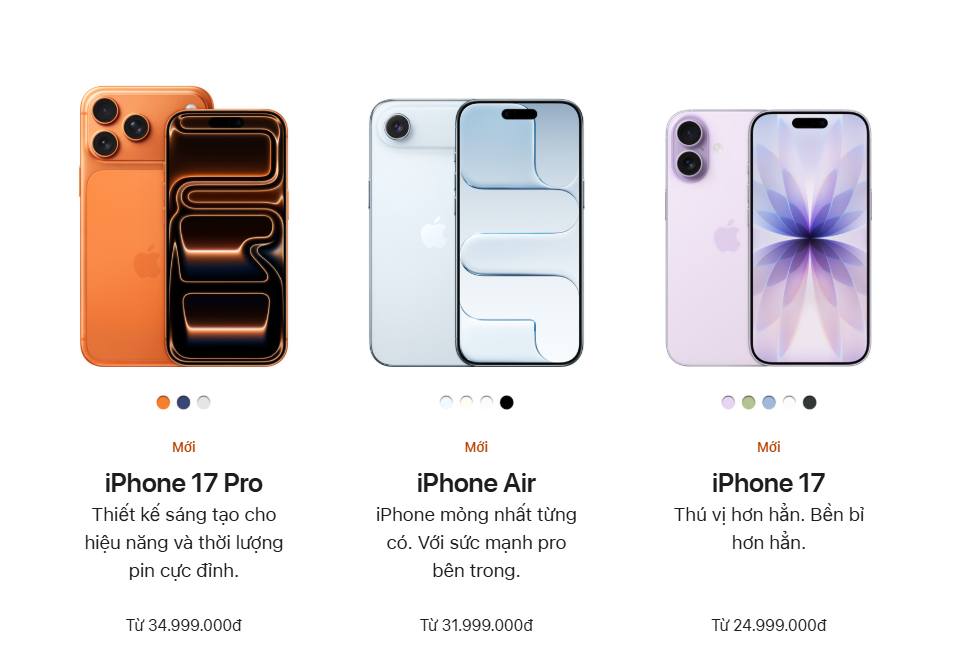 Dạo xem giá bán iPhone 17 chính hãng tại Việt Nam, mua ở Apple Store hay đại lý nào rẻ hơn?- Ảnh 2. Dạo xem giá bán iPhone 17 chính hãng tại Việt Nam, mua ở Apple Store hay đại lý nào rẻ hơn?- Ảnh 2.