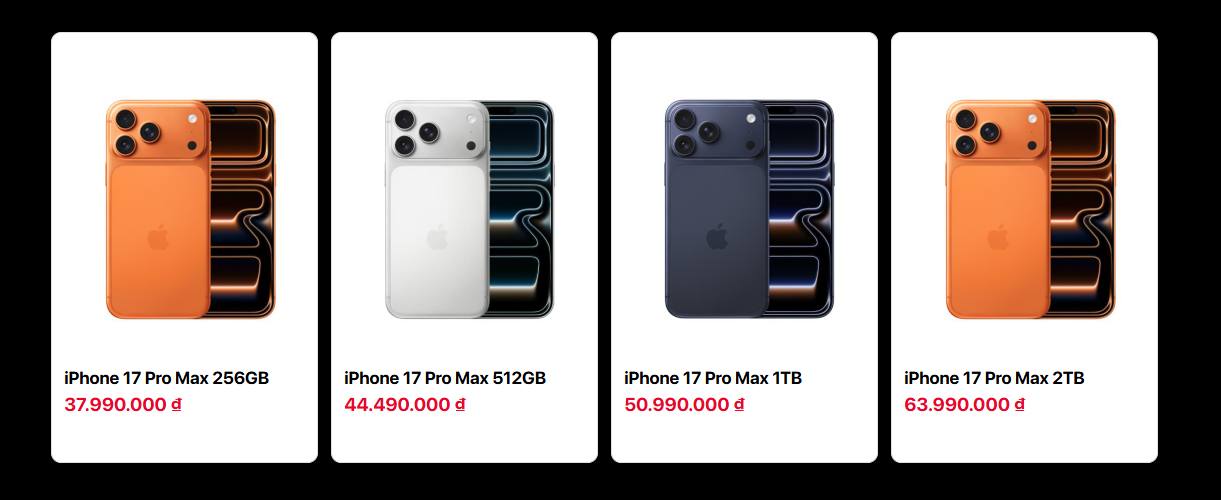 Dạo xem giá bán iPhone 17 chính hãng tại Việt Nam, mua ở Apple Store hay đại lý nào rẻ hơn?- Ảnh 8. Dạo xem giá bán iPhone 17 chính hãng tại Việt Nam, mua ở Apple Store hay đại lý nào rẻ hơn?- Ảnh 8.