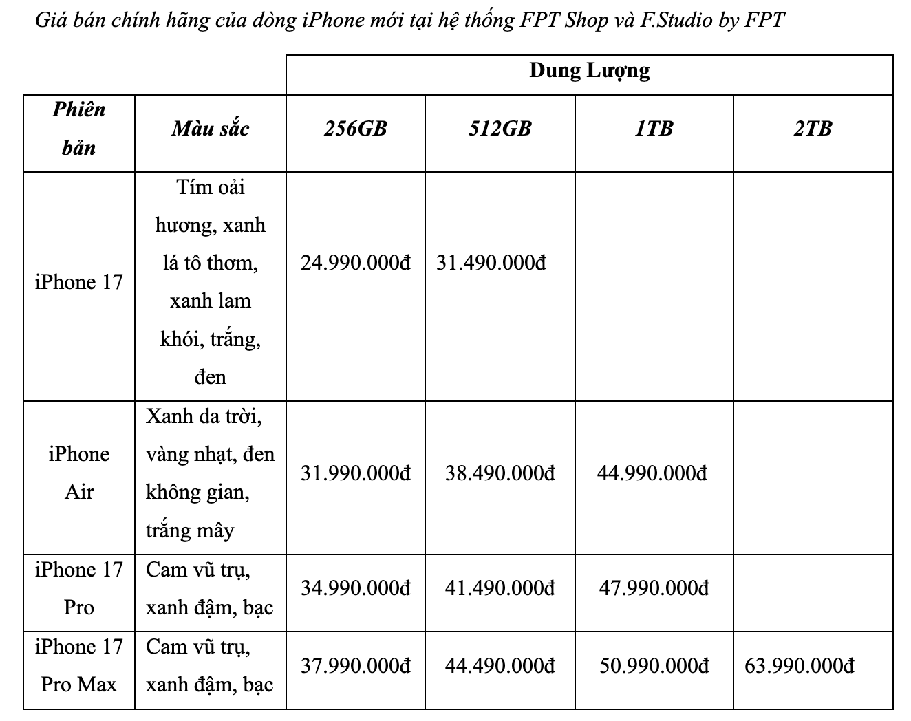 Dạo xem giá bán iPhone 17 chính hãng tại Việt Nam, mua ở Apple Store hay đại lý nào rẻ hơn?- Ảnh 7. Dạo xem giá bán iPhone 17 chính hãng tại Việt Nam, mua ở Apple Store hay đại lý nào rẻ hơn?- Ảnh 7.