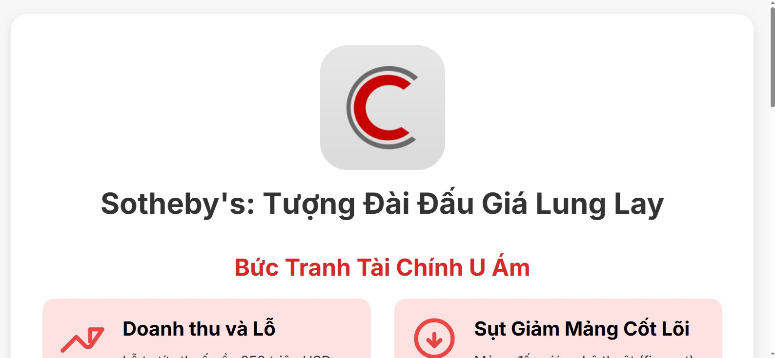Thị trường nghệ thuật suy thoái: Nhà đấu giá nổi tiếng nhất thế giới Sotheby’s lỗ gần 250 triệu USD- Ảnh 2.