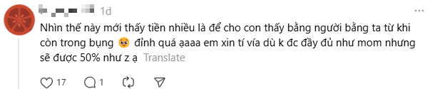 Viral Threads: Mẹ bỉm liệt kê chi phí sinh con gần 500 triệu, hội chưa đẻ tái mặt, choáng váng đến quay cuồng trời đất!- Ảnh 17. Viral Threads: Mẹ bỉm liệt kê chi phí sinh con gần 500 triệu, hội chưa đẻ tái mặt, choáng váng đến quay cuồng trời đất!- Ảnh 17.
