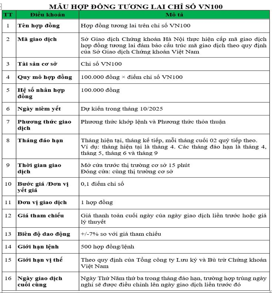Hợp đồng tương lai VN100 dự kiến ra mắt vào tháng 10/2025- Ảnh 1.