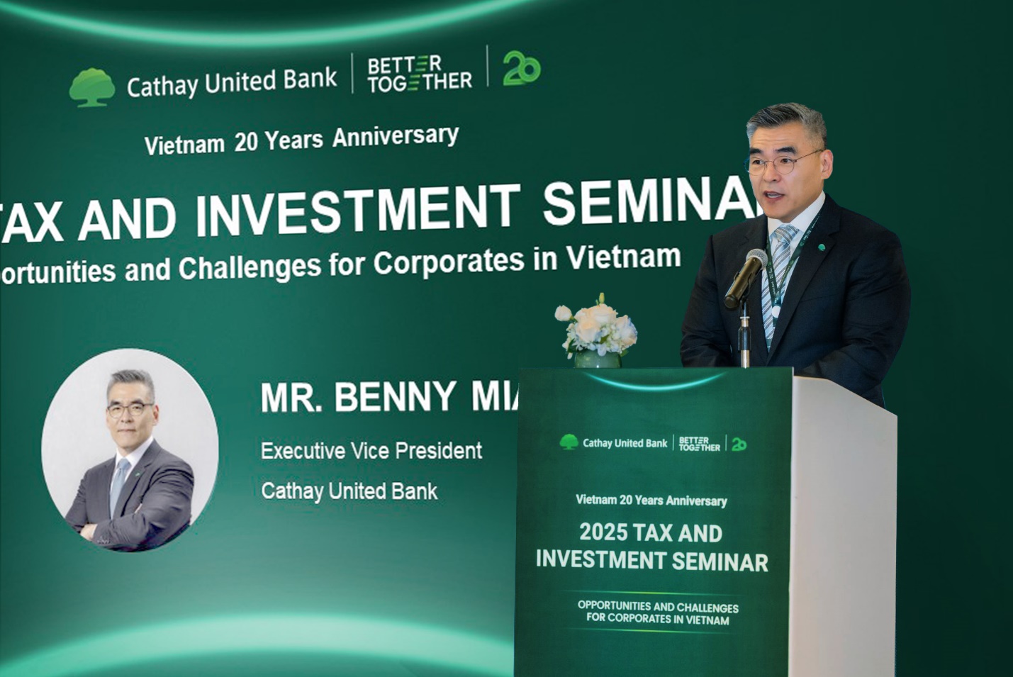 Ngân hàng Cathay United Bank tổ chức diễn đàn thuế và đầu tư tại Việt Nam- Ảnh 1. Ngân hàng Cathay United Bank tổ chức diễn đàn thuế và đầu tư tại Việt Nam- Ảnh 1.