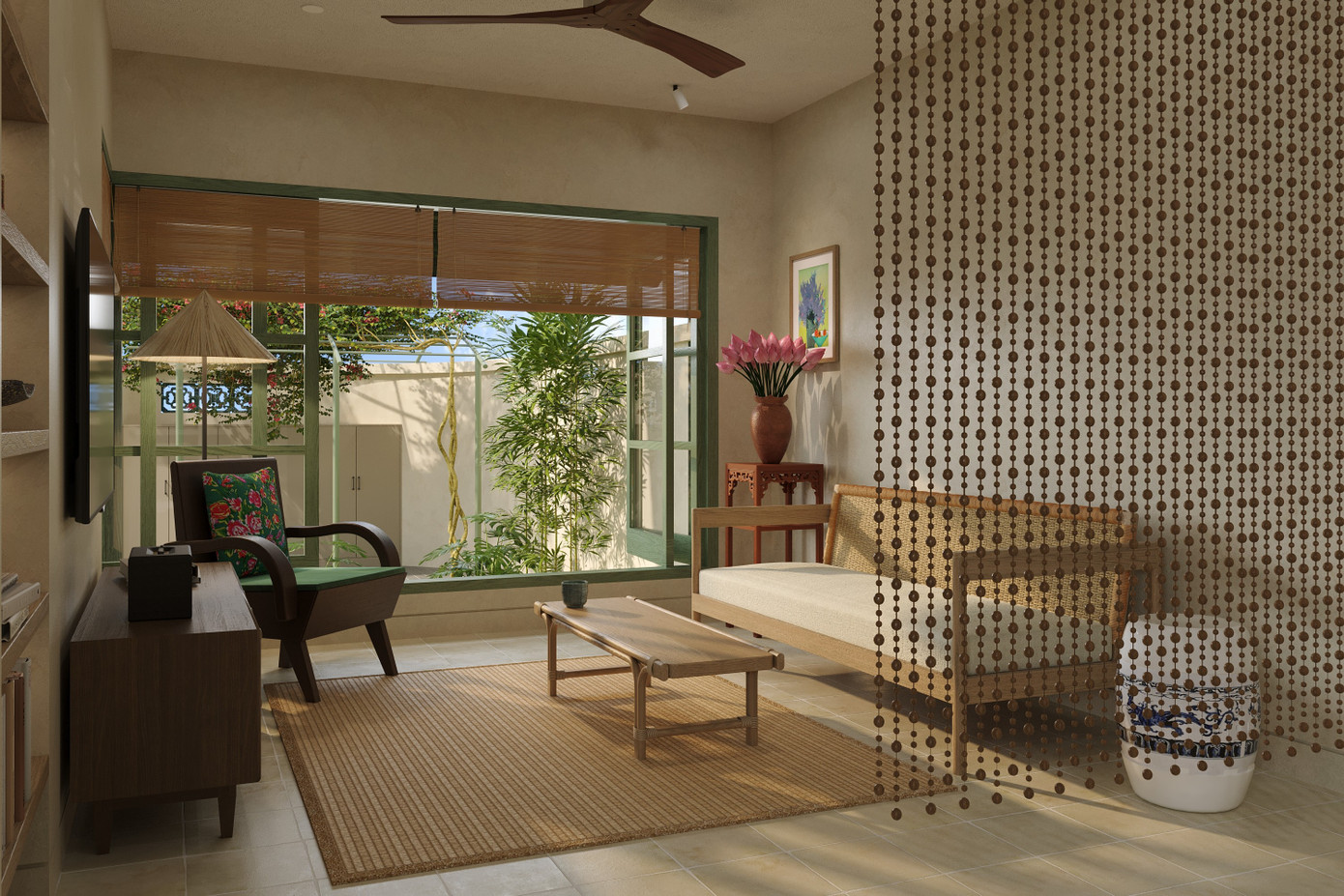 Thiết kế nhà đậm chất chất truyền thống cho diện tích đất 100m2- Ảnh 5. Thiết kế nhà đậm chất chất truyền thống cho diện tích đất 100m2- Ảnh 5.