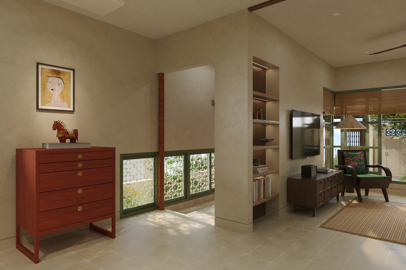 Thiết kế nhà đậm chất chất truyền thống cho diện tích đất 100m2- Ảnh 6. Thiết kế nhà đậm chất chất truyền thống cho diện tích đất 100m2- Ảnh 6.
