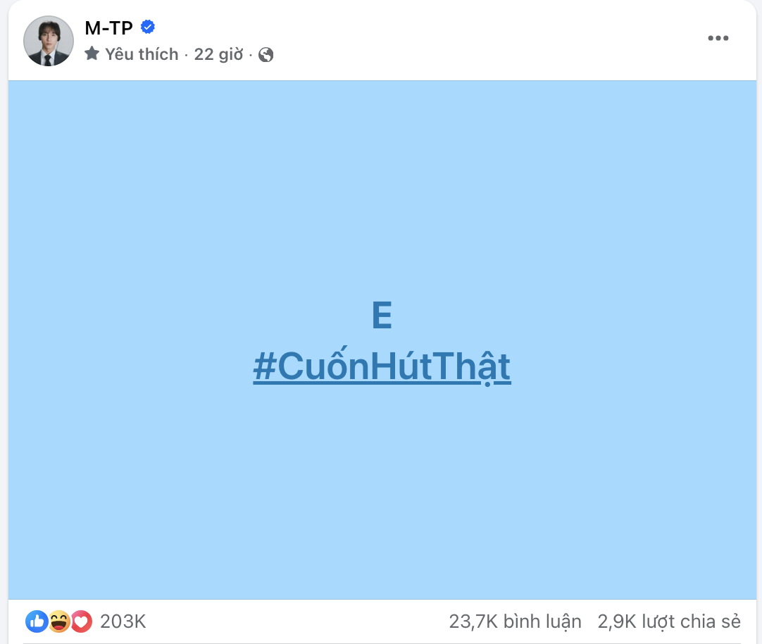 Giải mã status #CuốnHútThật gây bão MXH, Sơn Tùng M-TP chính thức trở thành đại sứ một thương hiệu công nghệ toàn cầu!- Ảnh 1. Giải mã status #CuốnHútThật gây bão MXH, Sơn Tùng M-TP chính thức trở thành đại sứ một thương hiệu công nghệ toàn cầu!- Ảnh 1.