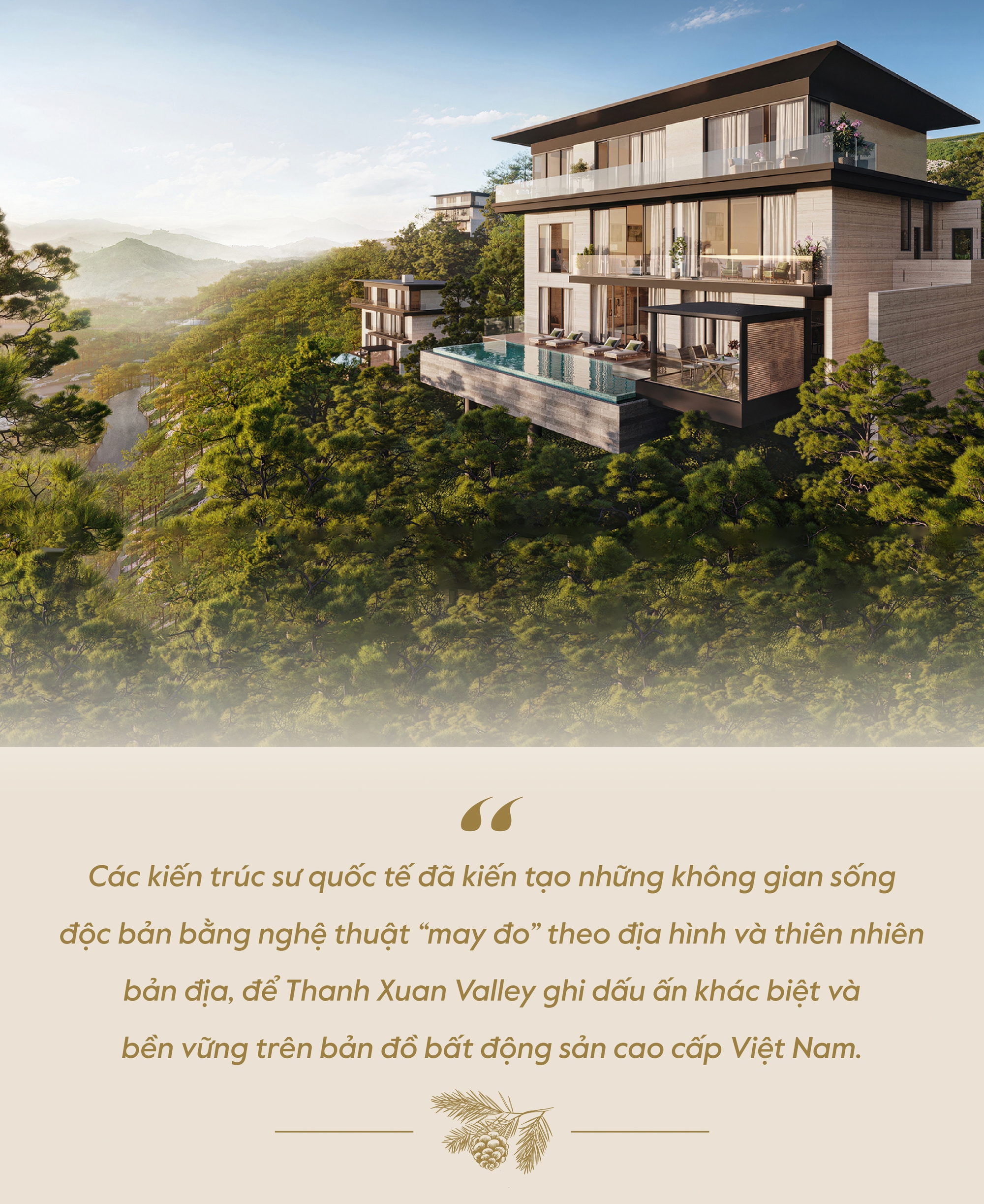 Thanh Xuan Valley: Nghệ thuật “may đo” không gian sống giữa thung lũng triệu thông reo- Ảnh 1. Thanh Xuan Valley: Nghệ thuật “may đo” không gian sống giữa thung lũng triệu thông reo- Ảnh 1.