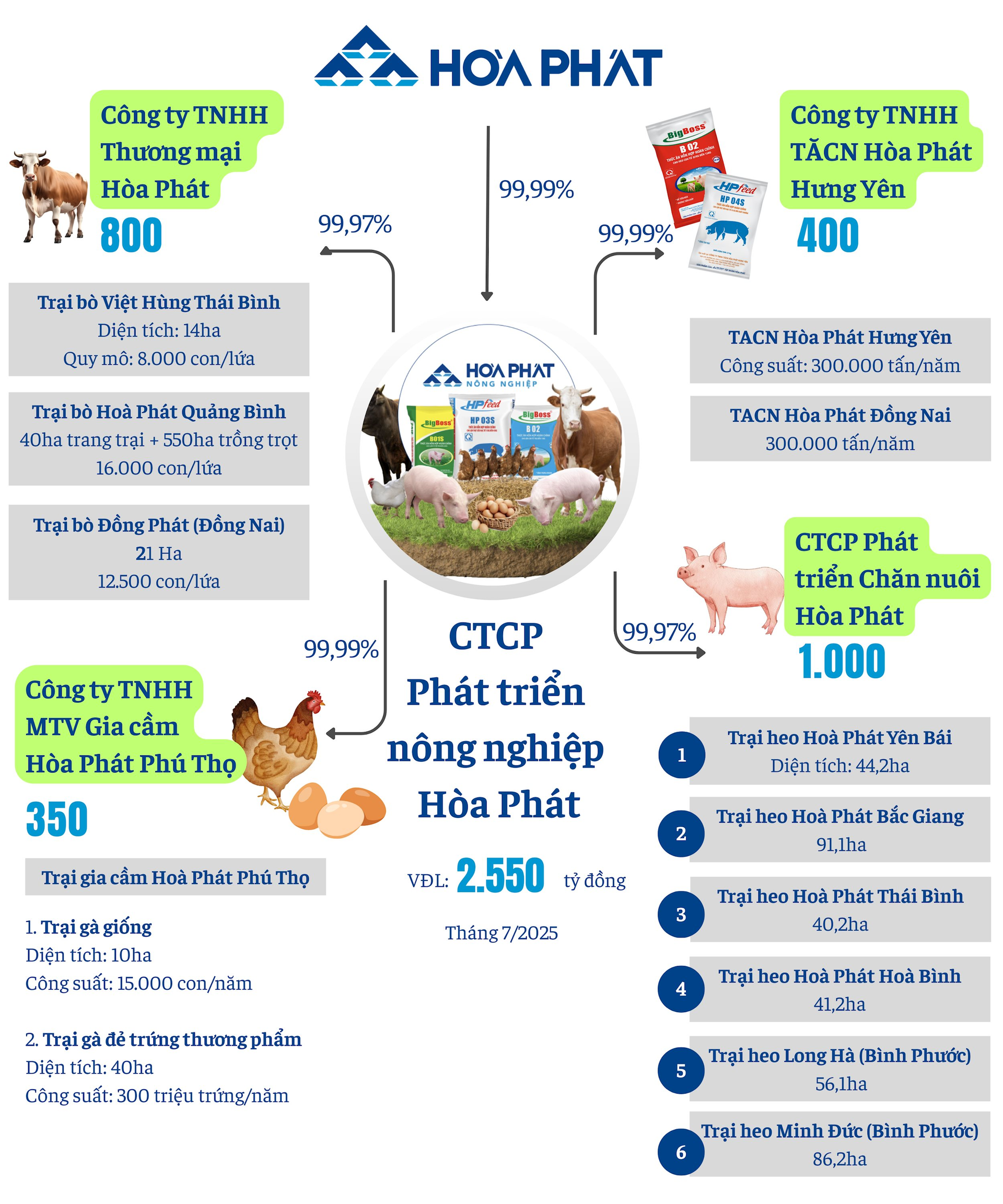 Tỷ phú Trần Đình Long có động thái 'lạ' với nông nghiệp Hòa Phát sau nửa năm báo lãi nghìn tỷ, 'đe dọa' Dabaco và vượt trội so với BAF, HAGL... dù quy mô vốn khiêm tốn- Ảnh 2.