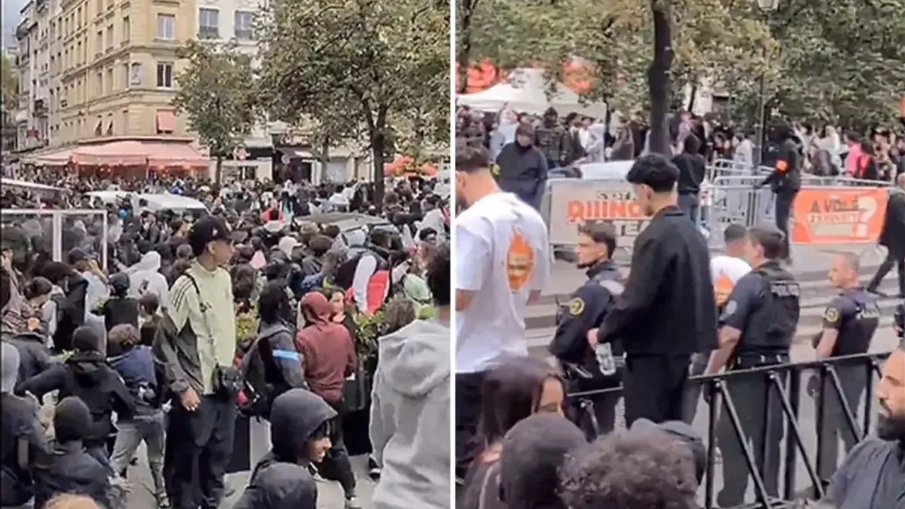 Cảnh tượng hỗn loạn giữa lòng Paris: 3.000 người “vỡ trận” vì gà rán miễn phí- Ảnh 1.