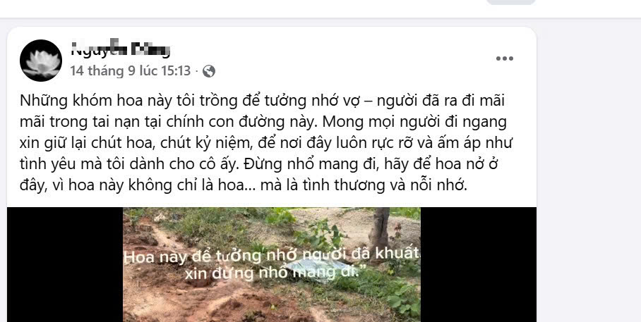 Xúc động chuyện chồng trồng 1 km phượng vĩ, 1.000 cây hoa hồng để tưởng nhớ vợ- Ảnh 3.