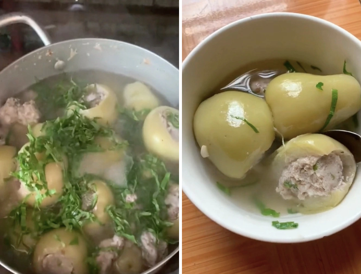 Món canh chua "có 1-0-2" ở miền Tây: Dùng quả mận xanh nhồi thịt, dân bản địa 30 năm mới lần đầu thấy- Ảnh 1.