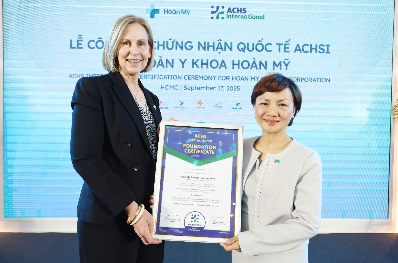 Tập đoàn y khoa Hoàn Mỹ đạt chứng nhận quốc tế ACHSI toàn hệ thống- Ảnh 1. Tập đoàn y khoa Hoàn Mỹ đạt chứng nhận quốc tế ACHSI toàn hệ thống- Ảnh 1.