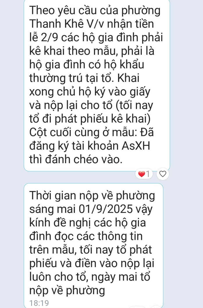 Phường đông dân nhất Đà Nẵng giải thích việc chậm chi quà Quốc khánh 2-9 cho dân- Ảnh 1. Phường đông dân nhất Đà Nẵng giải thích việc chậm chi quà Quốc khánh 2-9 cho dân- Ảnh 1.