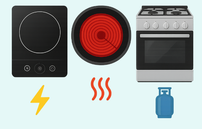 Bếp từ, bếp hồng ngoại, bếp gas điện: Dùng bếp nào tiết kiệm điện nhất?- Ảnh 1. Bếp từ, bếp hồng ngoại, bếp gas điện: Dùng bếp nào tiết kiệm điện nhất?- Ảnh 1.