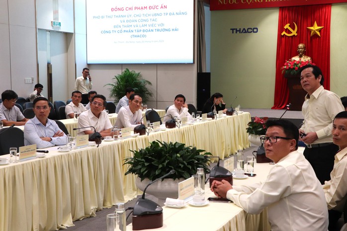 Tân Chủ tịch Đà Nẵng thị sát sân bay Chu Lai, làm việc với THACO- Ảnh 4.