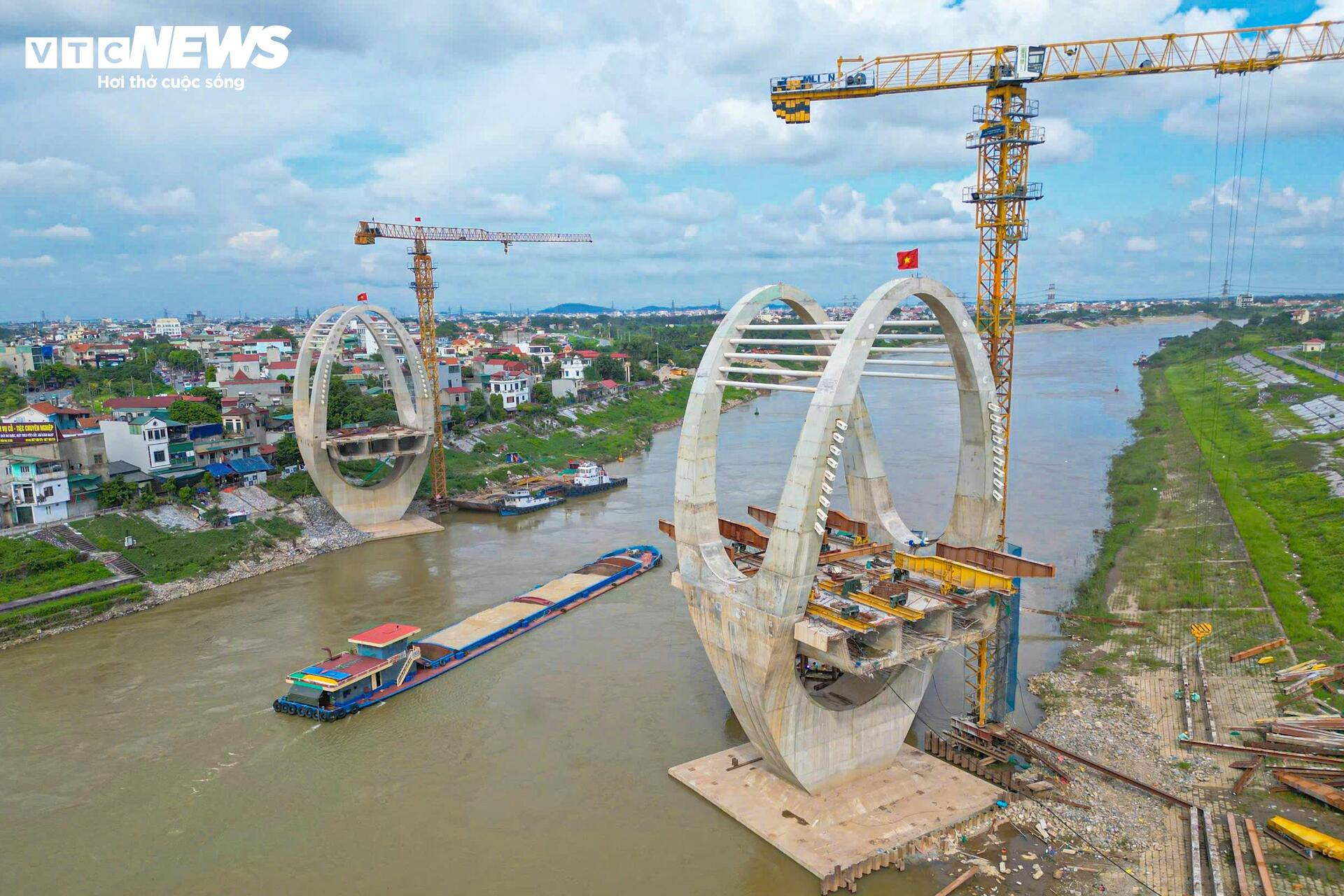 Lộ diện ‘dải lụa giao duyên’ bằng thép vắt qua sông Đuống- Ảnh 3.