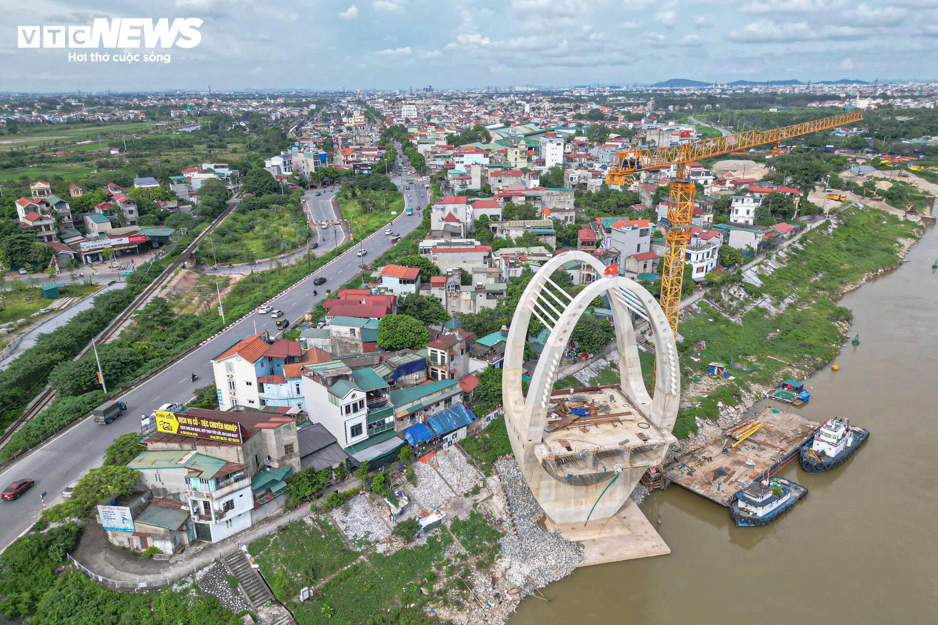 Lộ diện ‘dải lụa giao duyên’ bằng thép vắt qua sông Đuống- Ảnh 13.