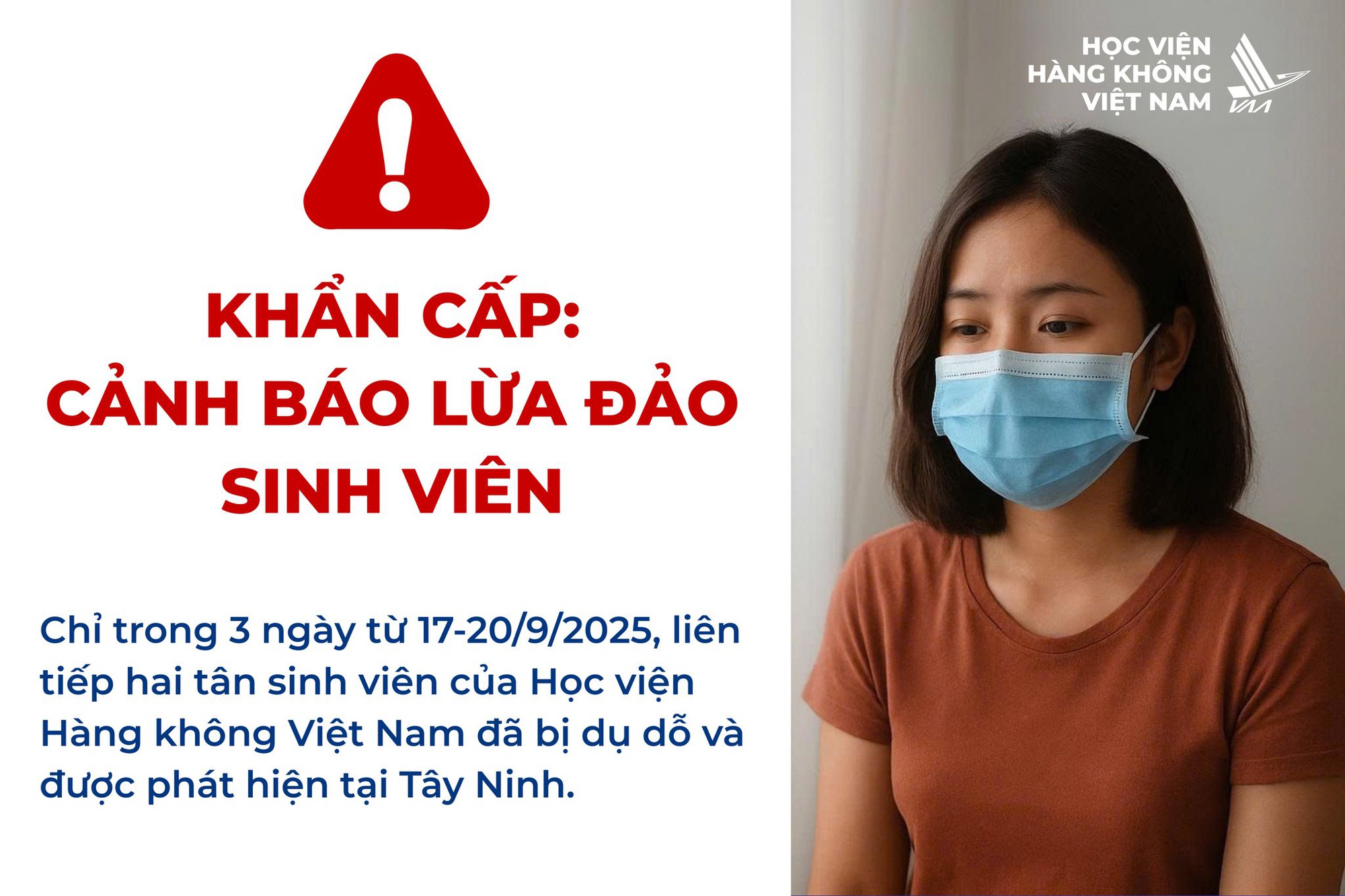 NÓNG: Chỉ trong 3 ngày, 2 sinh viên trường ĐH top đầu bị dụ dỗ và được tìm thấy ở tỉnh giáp biên giới!- Ảnh 1. NÓNG: Chỉ trong 3 ngày, 2 sinh viên trường ĐH top đầu bị dụ dỗ và được tìm thấy ở tỉnh giáp biên giới!- Ảnh 1.