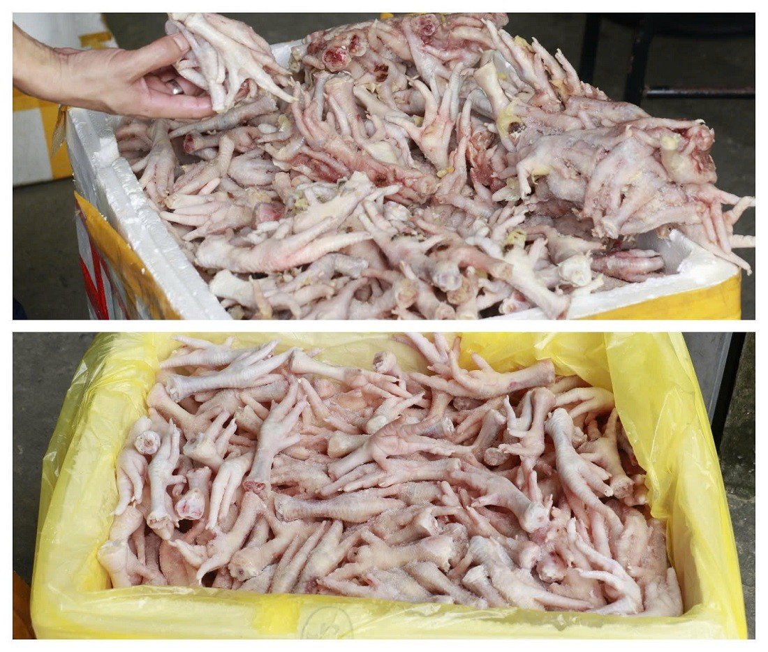 Phát hiện kho đông lạnh chứa hàng nghìn chân gà, xúc xích lậu- Ảnh 2. Phát hiện kho đông lạnh chứa hàng nghìn chân gà, xúc xích lậu- Ảnh 2.