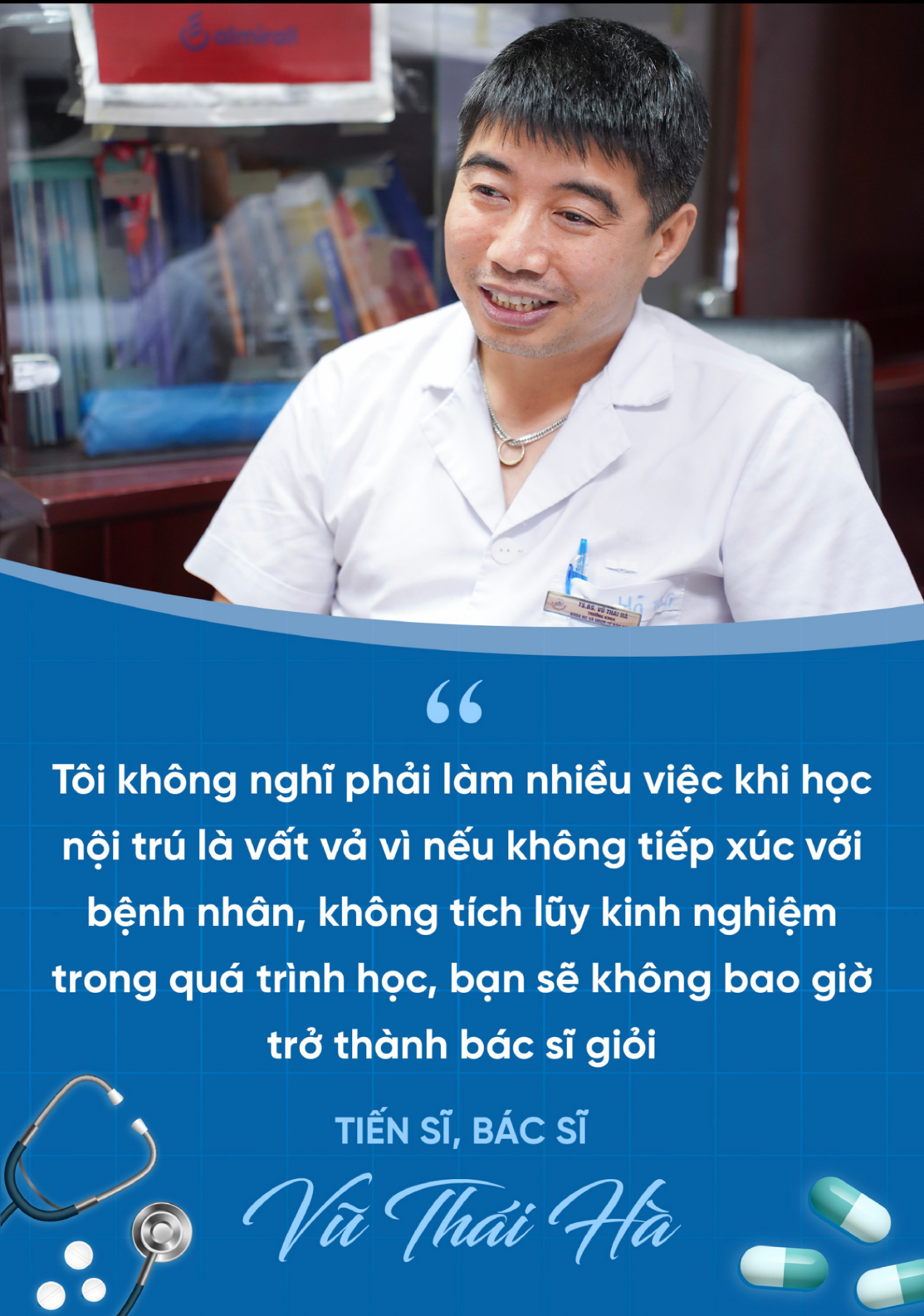 Tiến sĩ kể “sướng” chuyện học nội trú, tiết lộ: “Ít bác sĩ sống với nghề mà không xoay sở, nhưng bệnh nhân không có tiền tôi vẫn chữa với phí 200.000 đồng/tháng”- Ảnh 2.