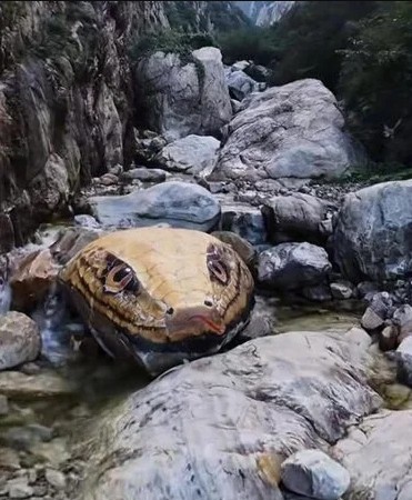 'Trăn khổng lồ' giữa suối khiến du khách hoảng sợ, ban quản lý nói: Nó đã ở đây hàng trăm triệu năm- Ảnh 3.