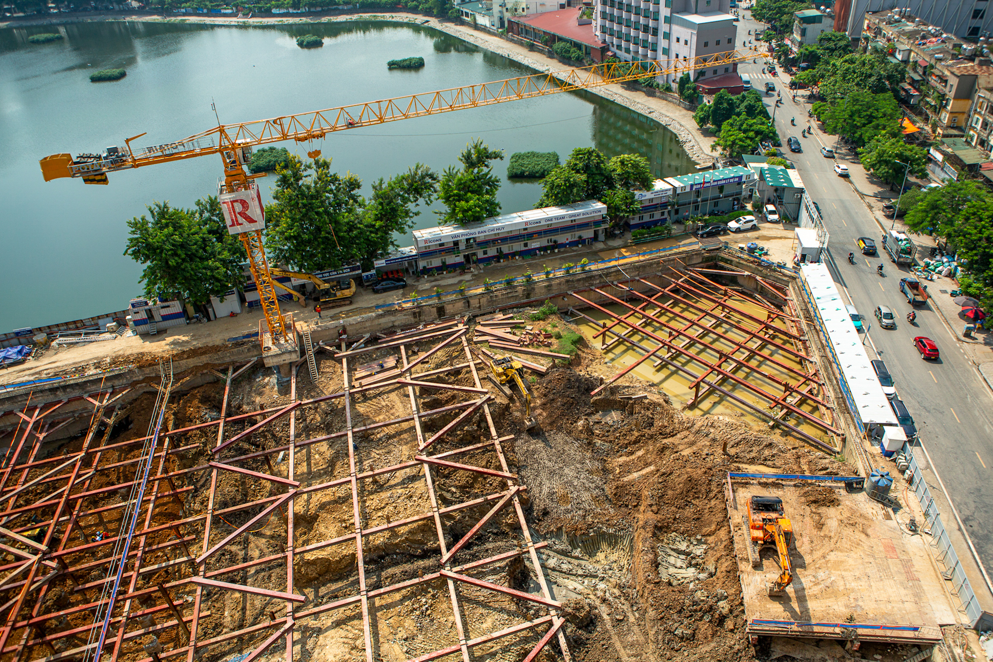 Hồ duy nhất ở trung tâm Hà Nội có 2 dự án lớn đang xây: Vinhomes làm nhà trăm tỷ, tương lai có 3 khách sạn cao tầng- Ảnh 6.