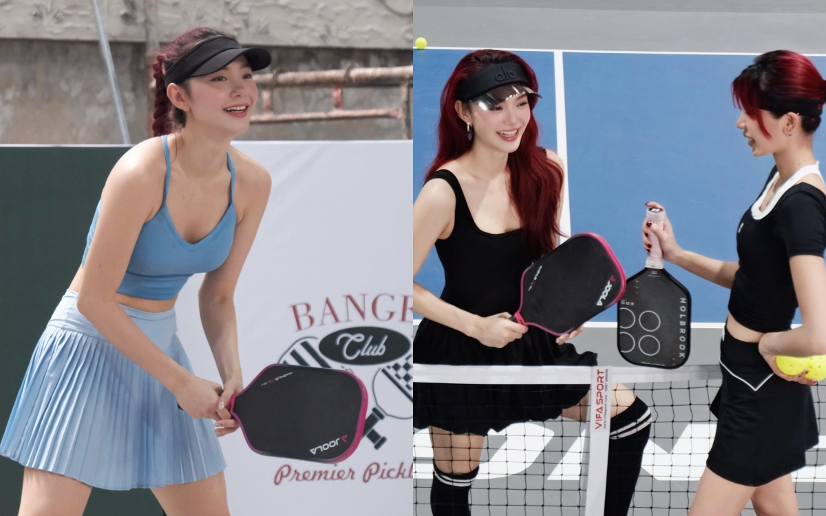 Lộ diện mỹ nhân là "fan cứng của pickleball", ra sân là sắm toàn vợt xịn, nhìn thôi cũng thấy cực kỳ chuyên nghiệp- Ảnh 2.