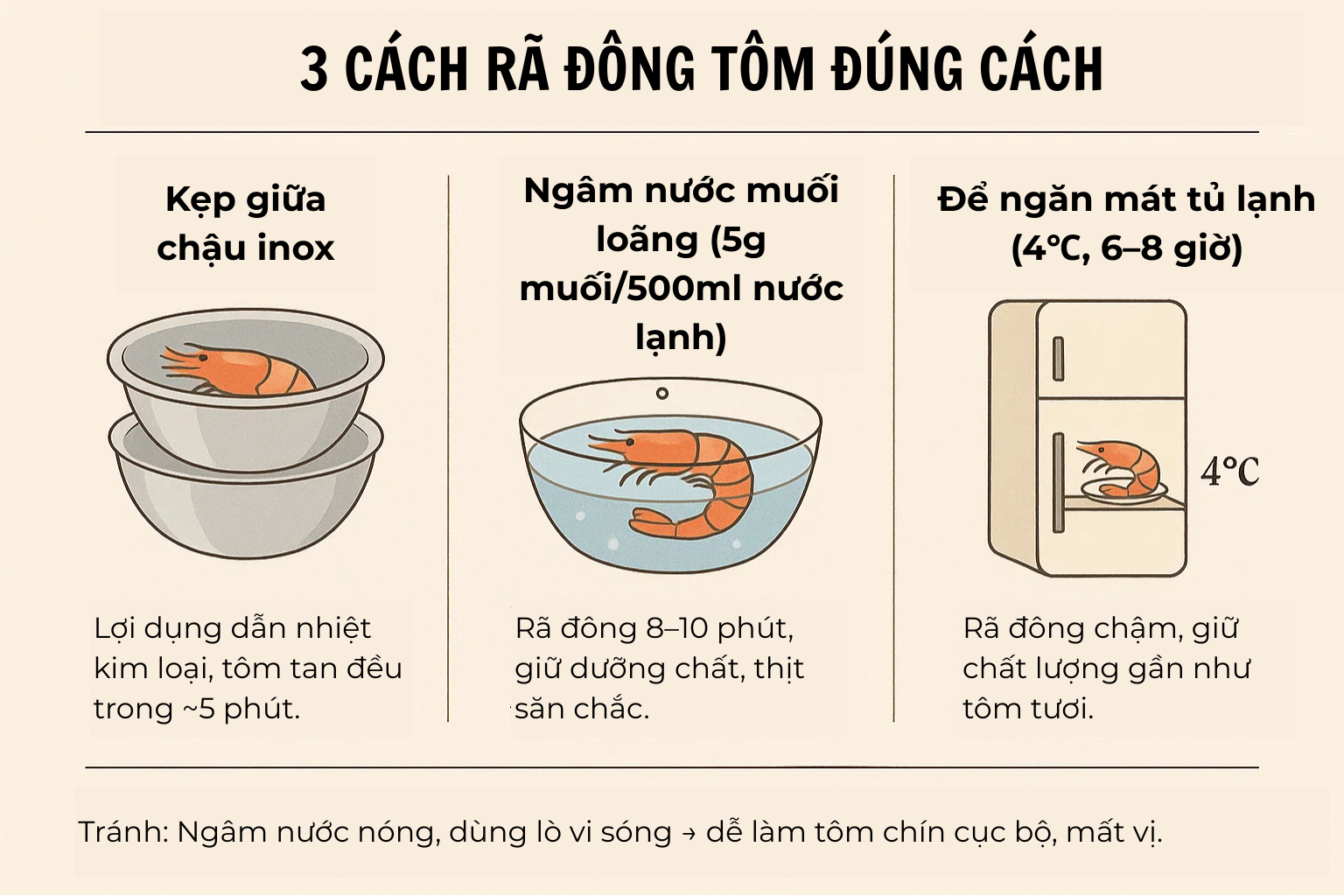 Rã đông tôm mà ngâm vào bát nước là sai lầm: Chủ cửa hàng hải sản dạy một mẹo cực nhanh, chưa đến 5 phút- Ảnh 2. Rã đông tôm mà ngâm vào bát nước là sai lầm: Chủ cửa hàng hải sản dạy một mẹo cực nhanh, chưa đến 5 phút- Ảnh 2.
