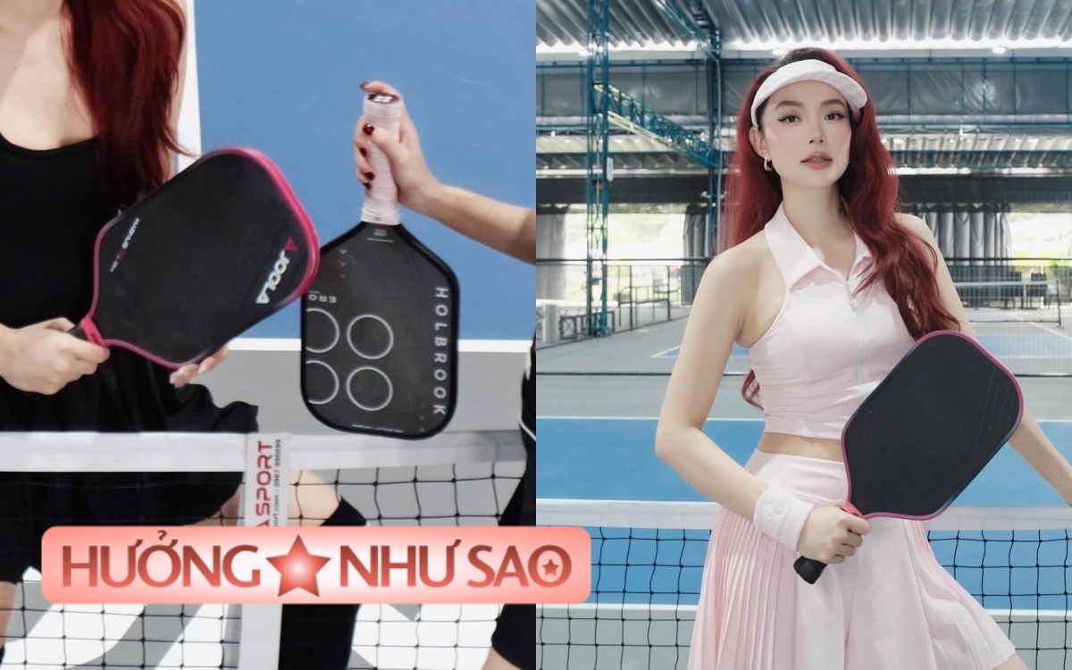 Lộ diện mỹ nhân là "fan cứng của pickleball", ra sân là sắm toàn vợt xịn, nhìn thôi cũng thấy cực kỳ chuyên nghiệp- Ảnh 1.