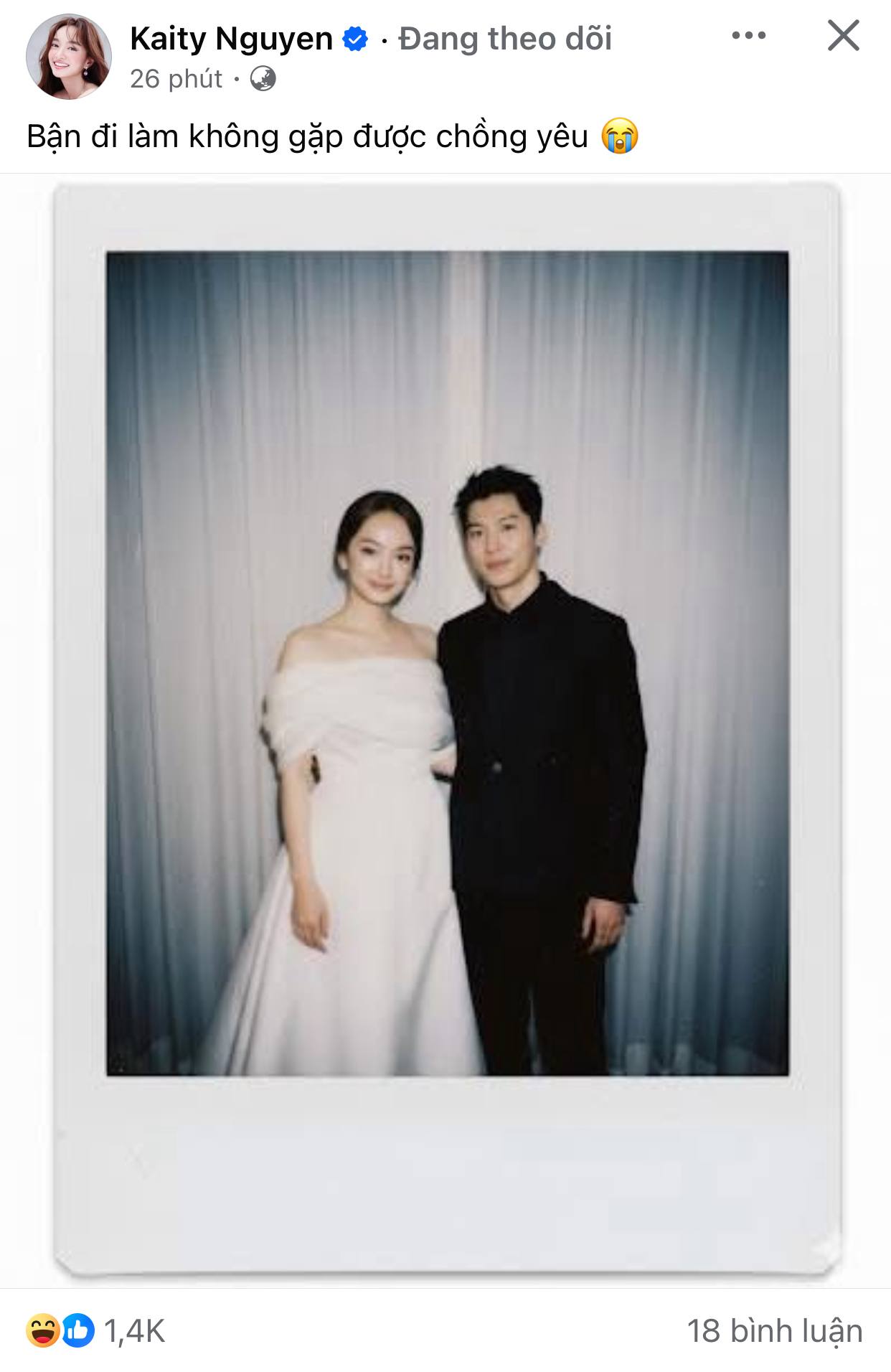 Kaity Nguyễn lần đầu khoe chồng yêu, còn lộ luôn ảnh cưới?- Ảnh 1. Kaity Nguyễn lần đầu khoe chồng yêu, còn lộ luôn ảnh cưới?- Ảnh 1.