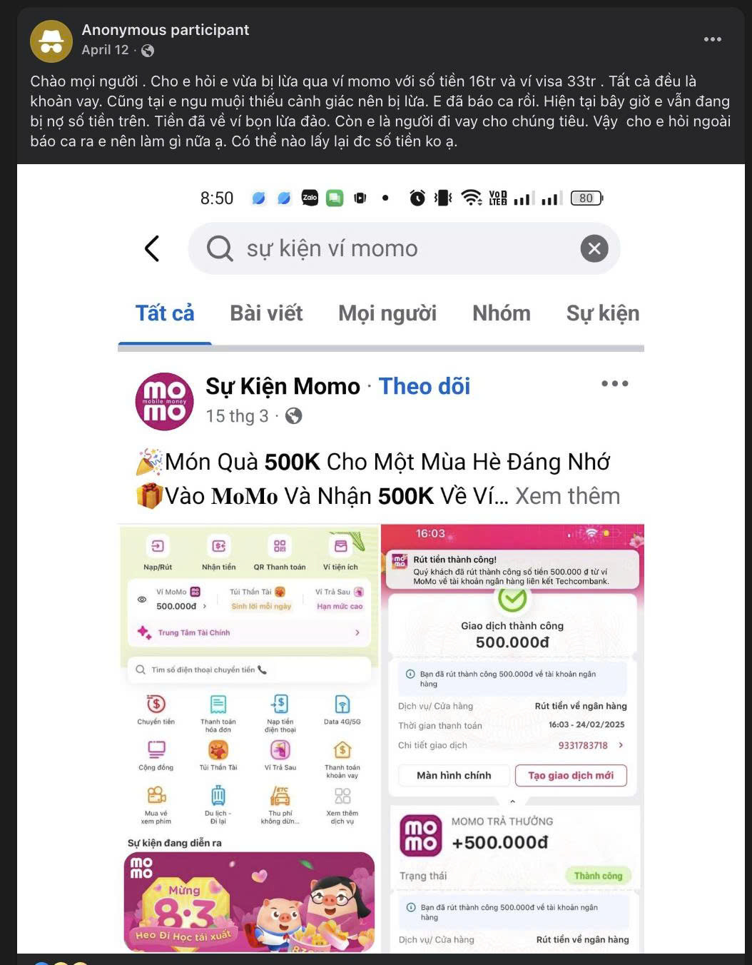 Suýt mất tiền vì 