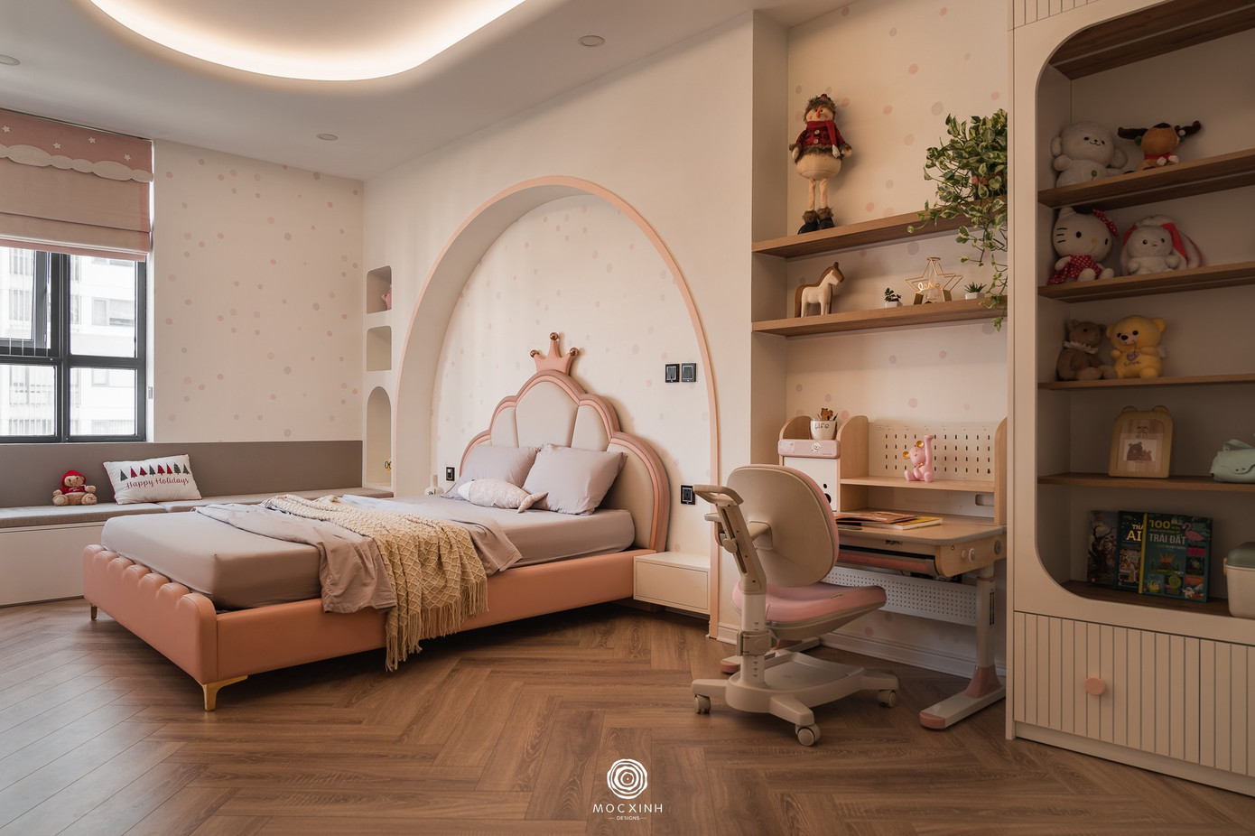 Đập thông hai căn hộ tạo nên không gian 260m2 rộng mở- Ảnh 12.