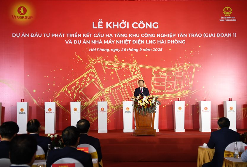 Tập đoàn Vingroup khởi công khu công nghiệp Tân Trào và nhà máy nhiệt điện LNG Hải Phòng- Ảnh 2.