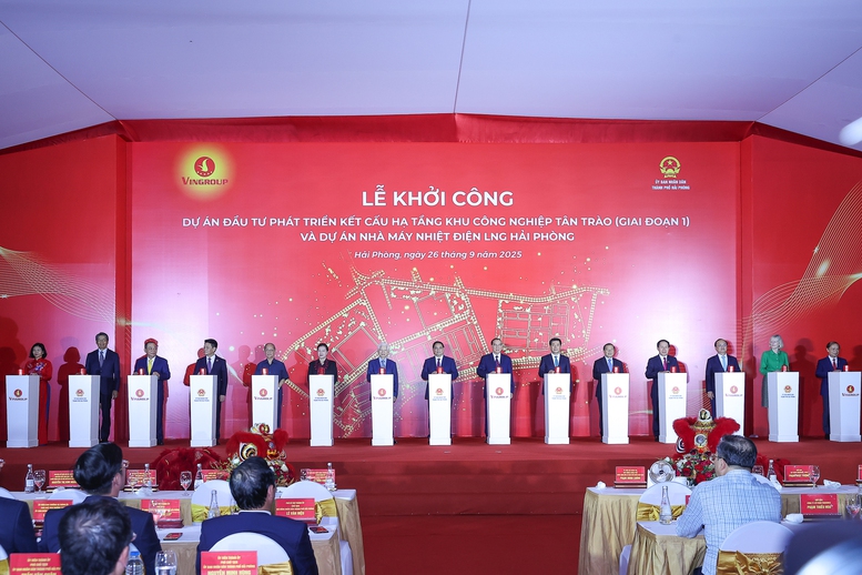 Thủ tướng dự lễ khởi công 2 dự án có tổng vốn 182 nghìn tỷ đồng tại Hải Phòng- Ảnh 5.