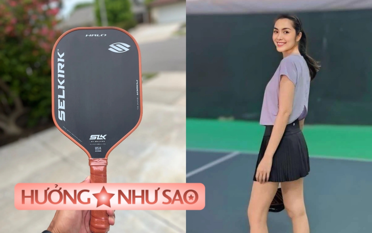 Dâu hào môn Tăng Thanh Hà cũng "nghiện" pickelball: Ăn vận kín đáo, mang vợt xinh mê- Ảnh 1.