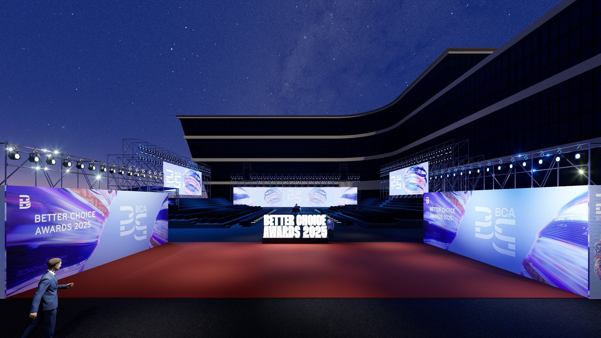 Hé lộ sân khấu hoành tráng của Better Choice Awards 2025: 1.500 chỗ ngồi, màn hình khổng lồ và phần ‘catwalk’ siêu cuốn của các mẫu xe của năm- Ảnh 1.