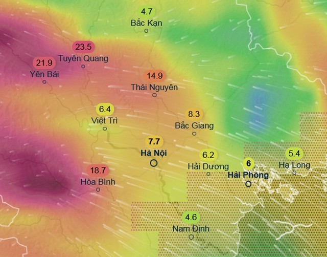 Tin mới nhất về cơn bão số 10: Khi nào Hà Nội bắt đầu mưa to đến rất to?- Ảnh 2.